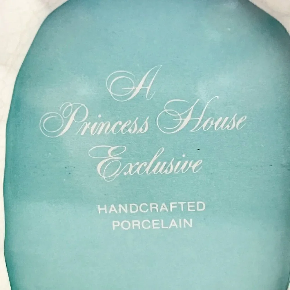 Victorian Roses Picture Frame Romantic Small Porcelain Crackle Princess Baby